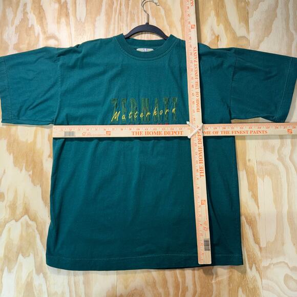Vintage Y2K zermatt Matterhorn Switzerland embroider t-shirt - Picture 4 of 4